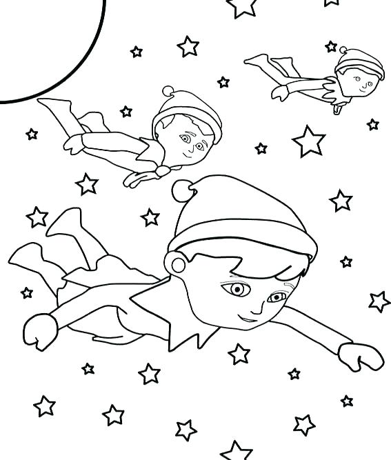 567x667 Elf On The Shelf Coloring Pages As Well As Shelf Coloring Pages
