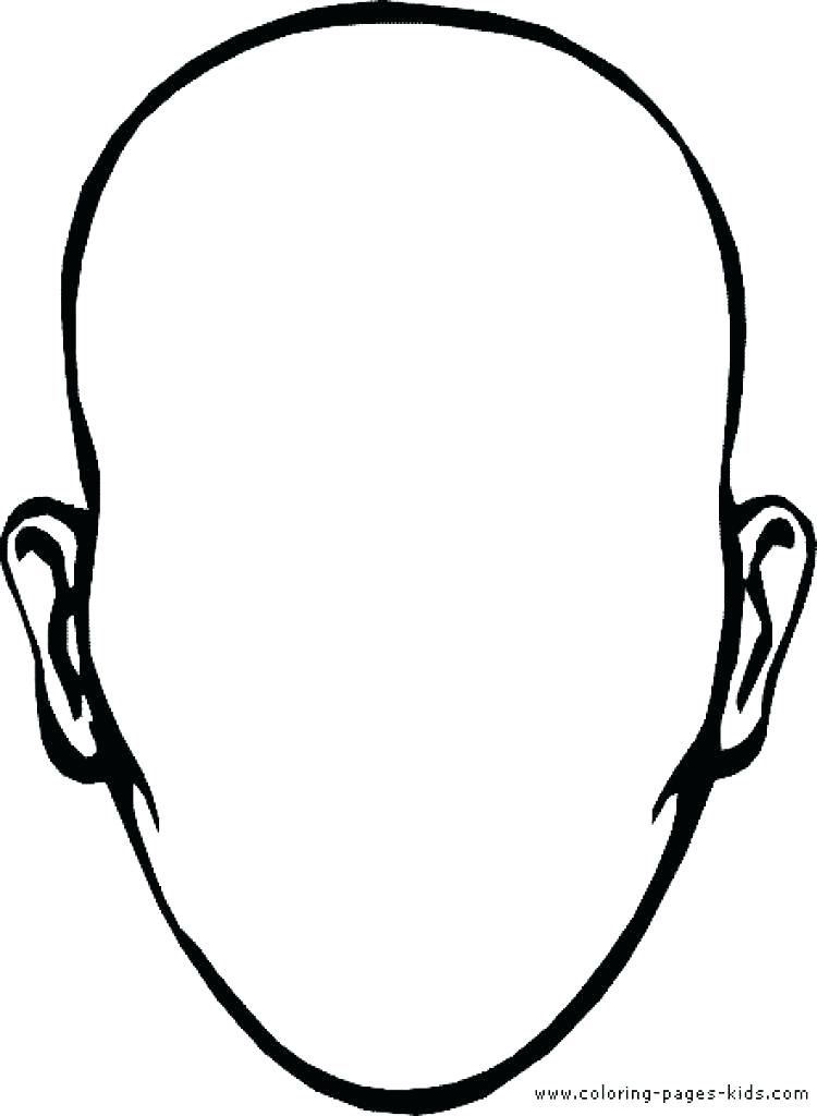 750x1024 Girl Face Coloring Page Blank Printable Pages Pertaining To Sheets