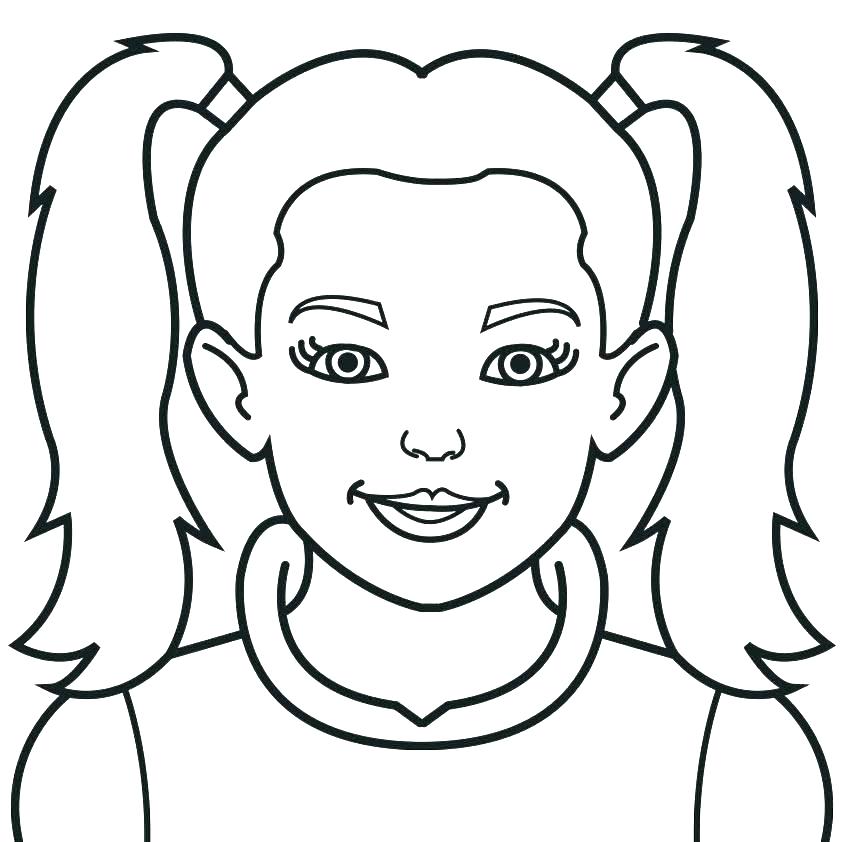842x842 Head Coloring Page Head Coloring Page Girl Face Coloring Page Head