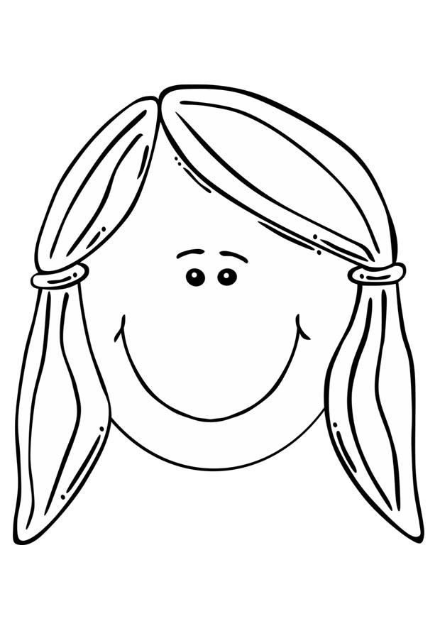 620x875 Boyama Girl Face Coloring Pages Boyama
