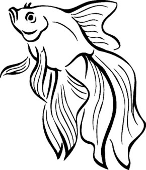 290x337 Girl Fishing Coloring Book