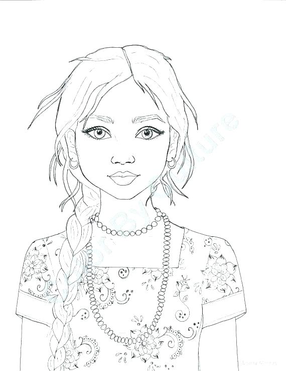 570x738 India Coloring Pages Native American Indian Girl Coloring Pages