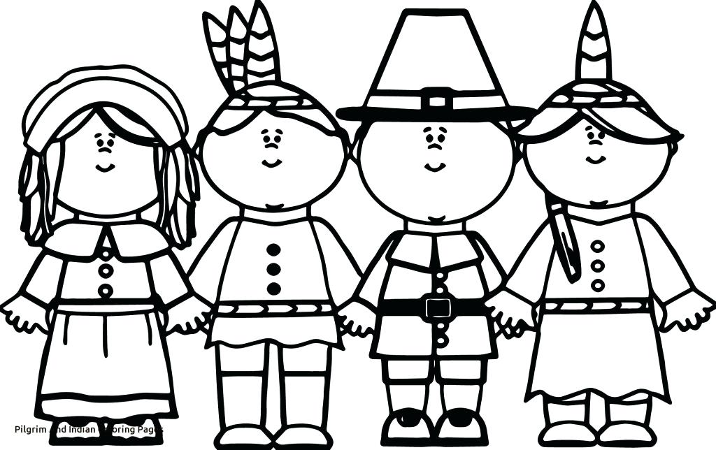 1024x644 Pilgrim And Indian Coloring Pages