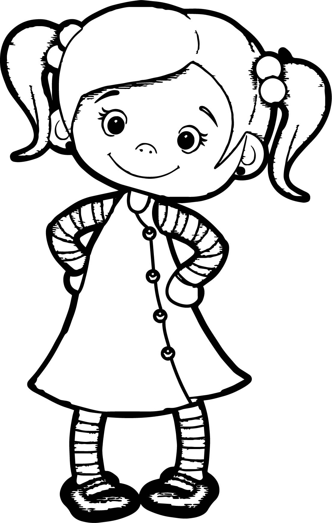 1105x1740 Girl Leprechaun Coloring Pages