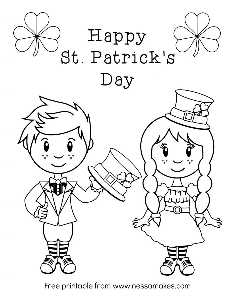 819x1024 Girl Leprechaun Coloring Pages