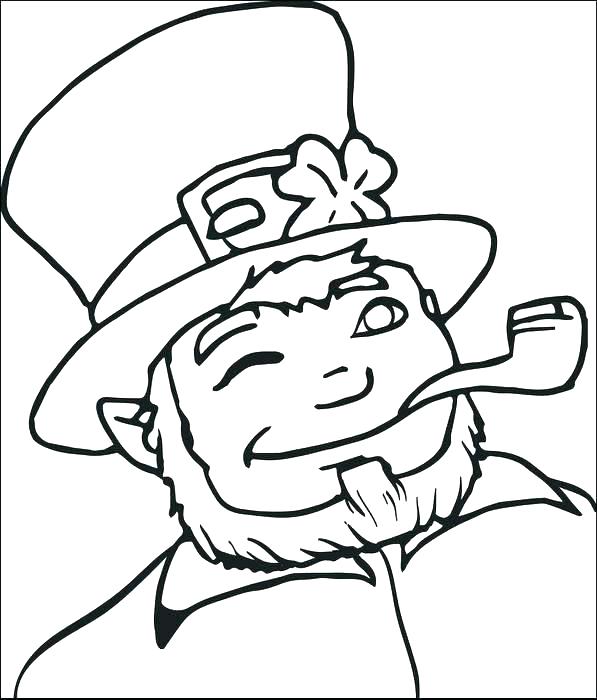 597x700 Leprechaun Coloring Pages Free Saint Day Coloring Pages Leprechaun