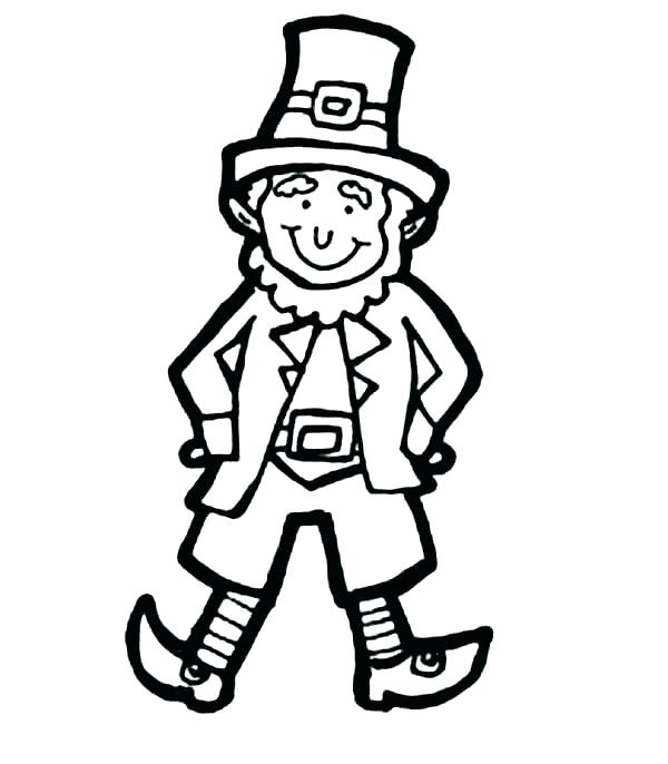 600x686 Leprechaun Coloring Pages Leprechaun Colouring Page Cute Girl