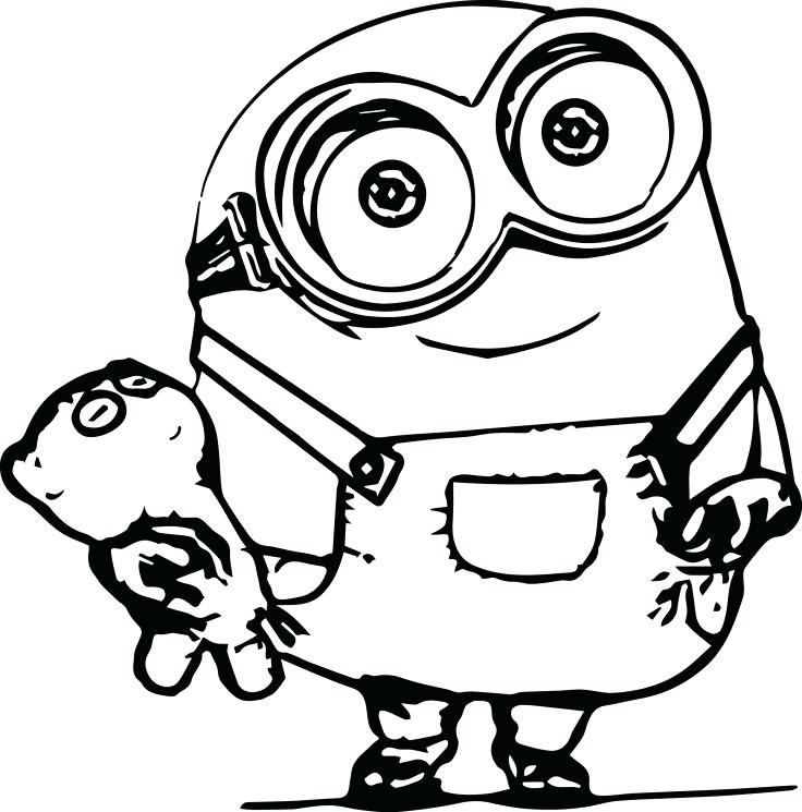 736x745 Minions Coloring Pages Stuart