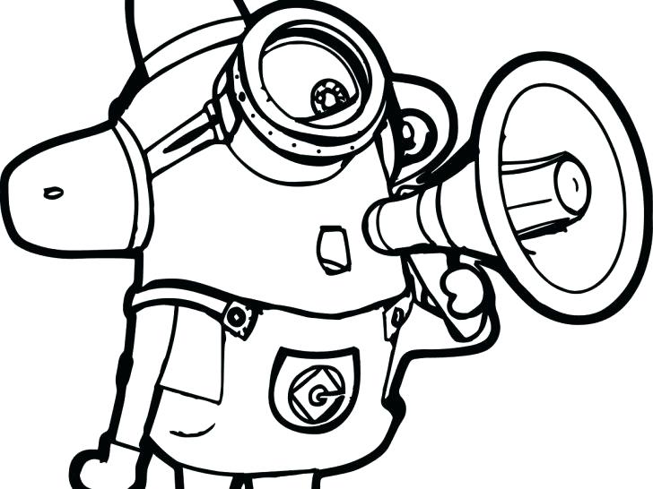 728x546 Despicable Me Evil Minion Coloring Pages Online Page Minions