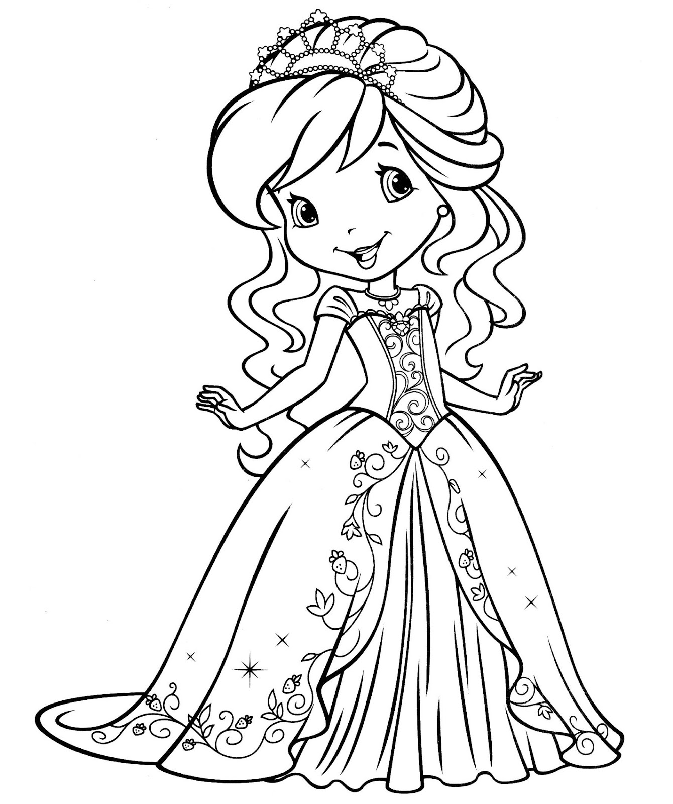 1340x1600 Girl Person Coloring Pages