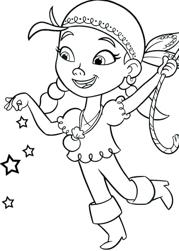 600x840 Girl Pirate Coloring Sheets Page Pages Free Printable