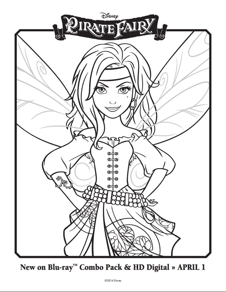 736x950 Coloring Pages For Girls Pirate Fairy Printable Coloring Pages