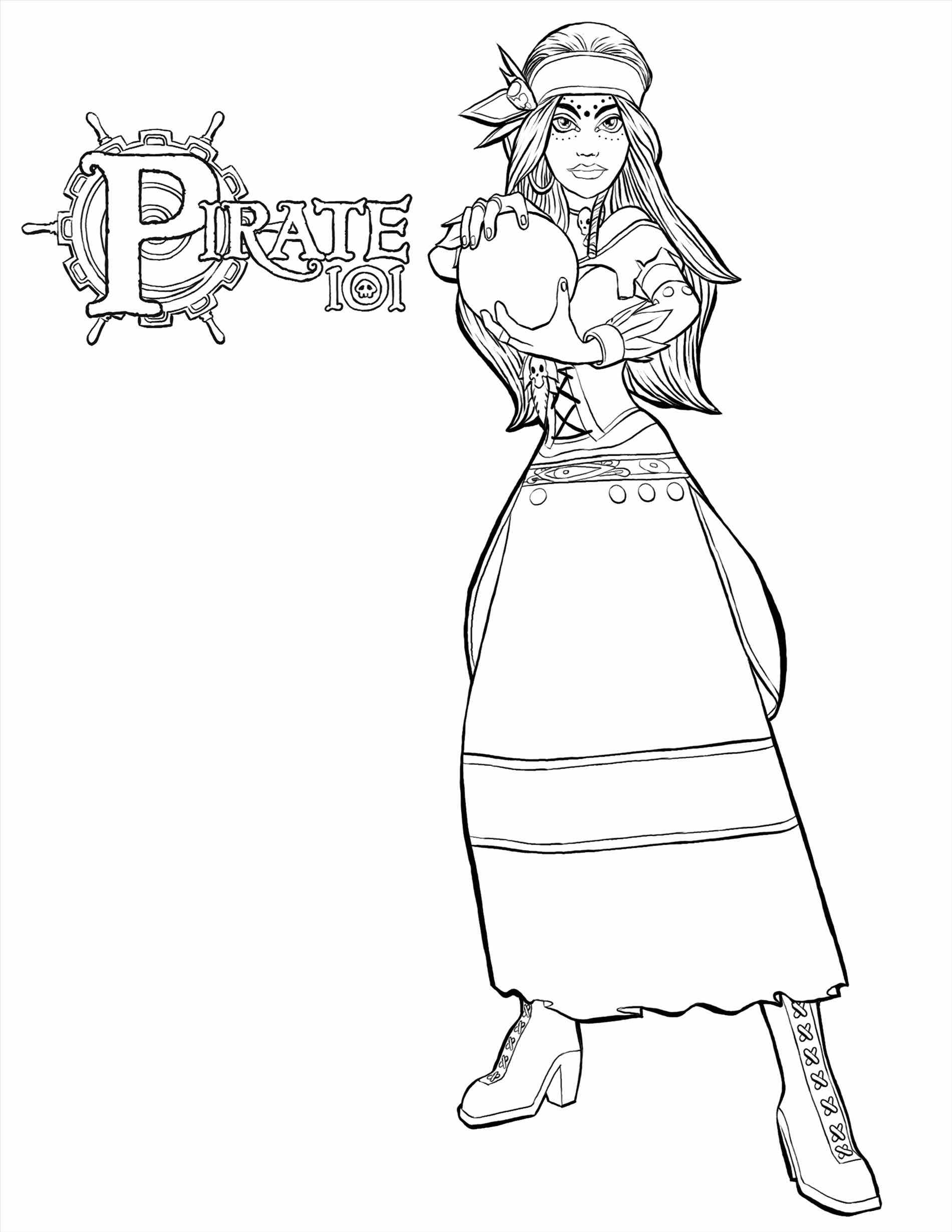 1900x2458 Girl Pirate Coloring Page Web Coloring Pages Girl Pirate Coloring