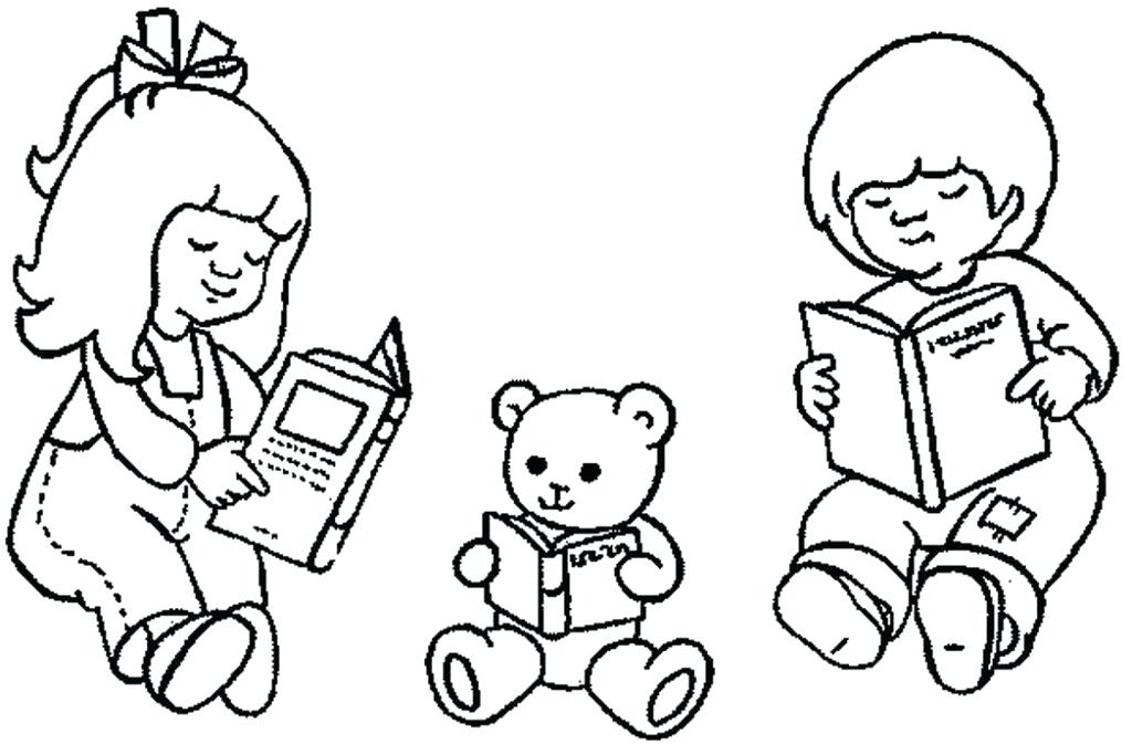 1024x673 Reading Coloring Page Pics Of Reading Cartoon Coloring Pages Girl