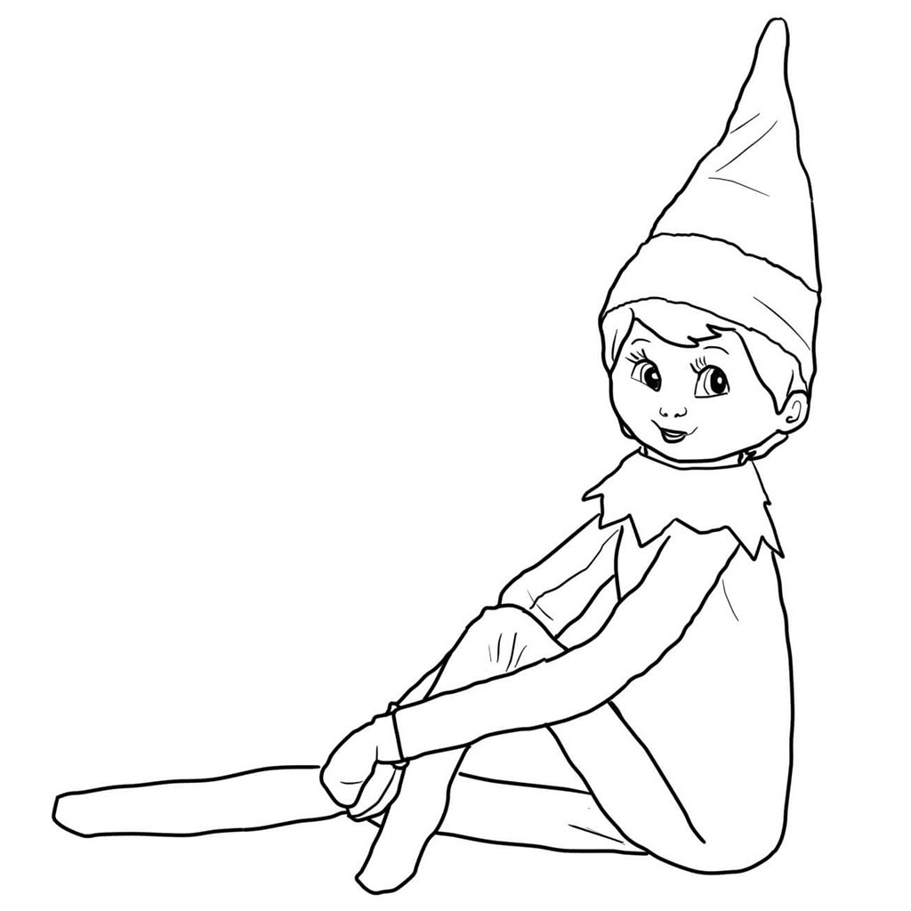 1024x1024 Elf On The Shelf Pet Reindeer Coloring Pages Best Of Girl