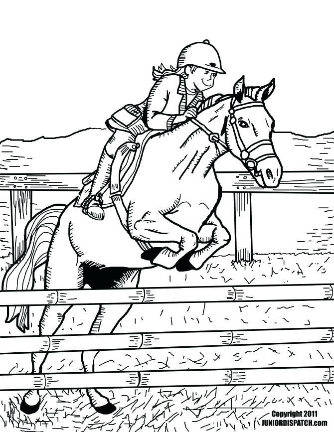 670x867 Horse Riding Coloring Pages Horses Color Pictures Print Coloring