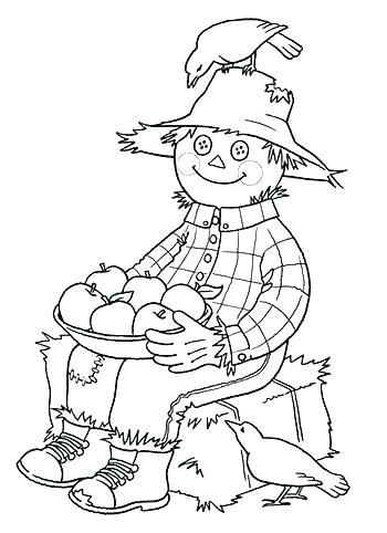 350x482 Scarecrow Coloring Page S Is For Scarecrow Coloring Page Scarecrow