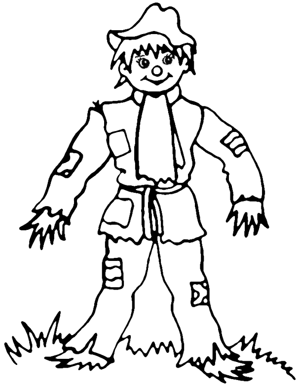 600x781 Scarecrow Coloring Pages Coloring Pages To Print