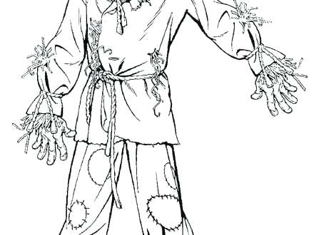 440x330 Free Scarecrow Coloring Pages Scarecrow Coloring Page Printable