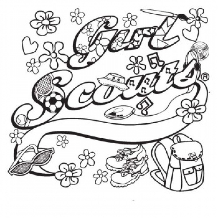 730x730 Girl Scouts Coloring Pages