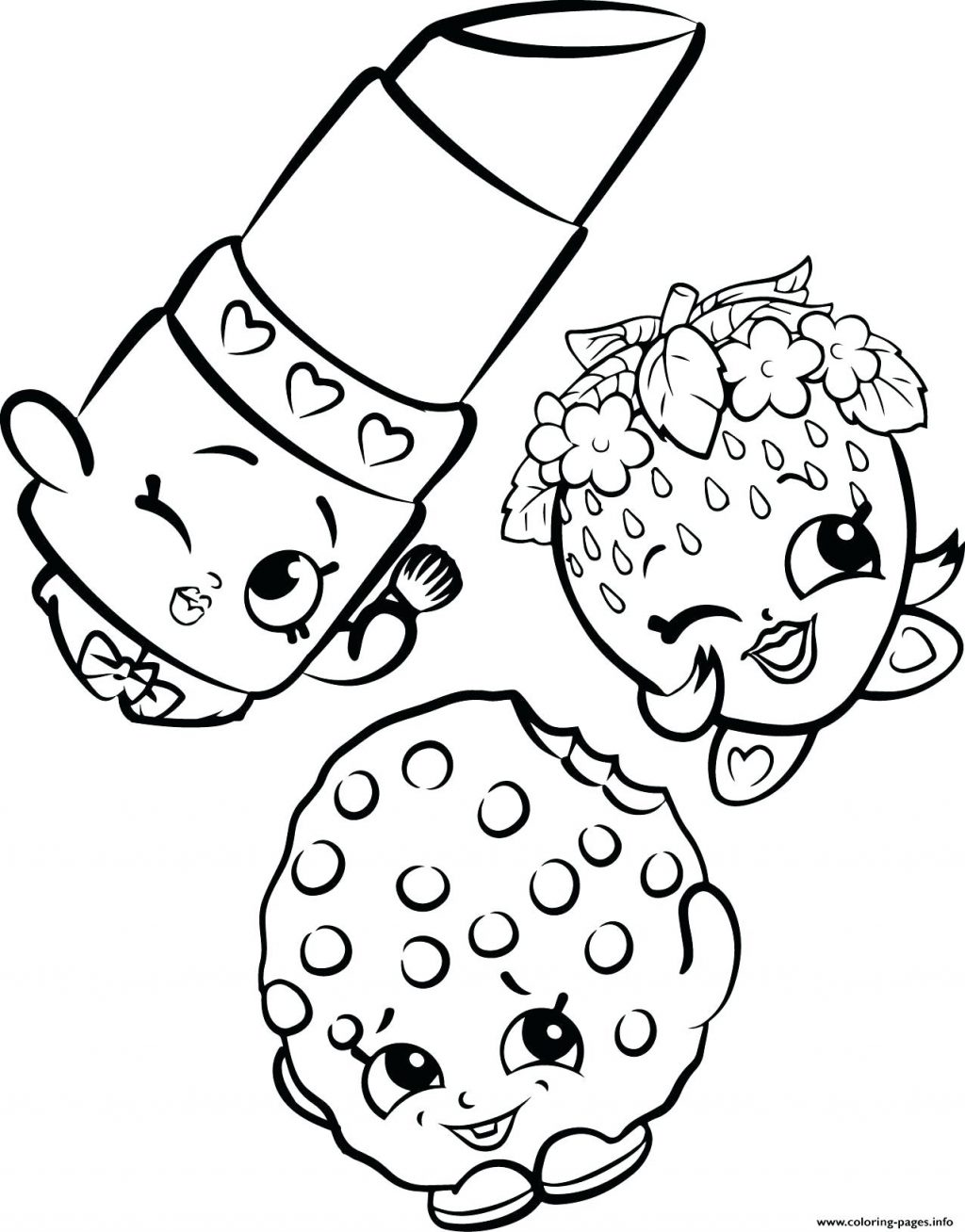 1024x1308 Coloring Page Cookie Coloring Page Free Strawberry Lipstick