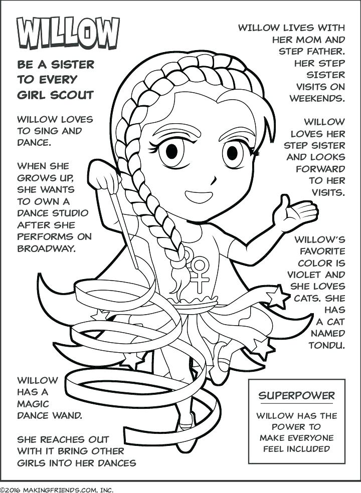 720x984 Coloring Pages For Girl Scouts Girl Scout Coloring Pages Holiday