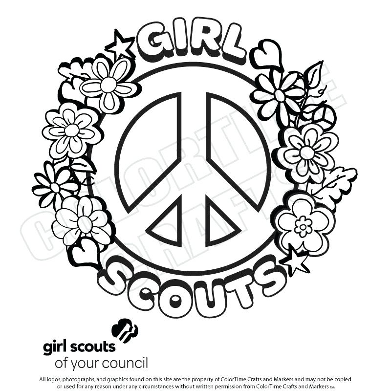 800x800 Daisy Girl Scout Coloring Pages Free Kids Coloring Girl Scout