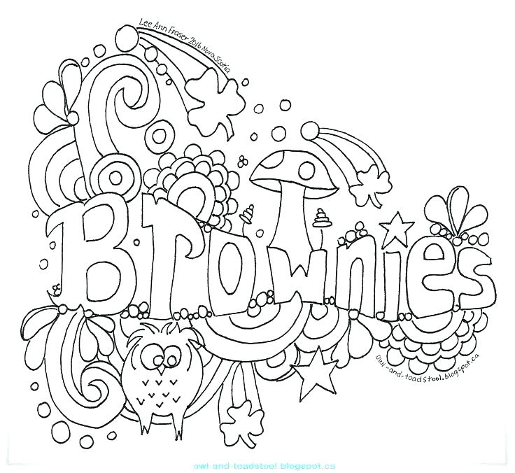 736x676 Learning The Girl Scout Promise Coloring Page Coloring Pages Girls