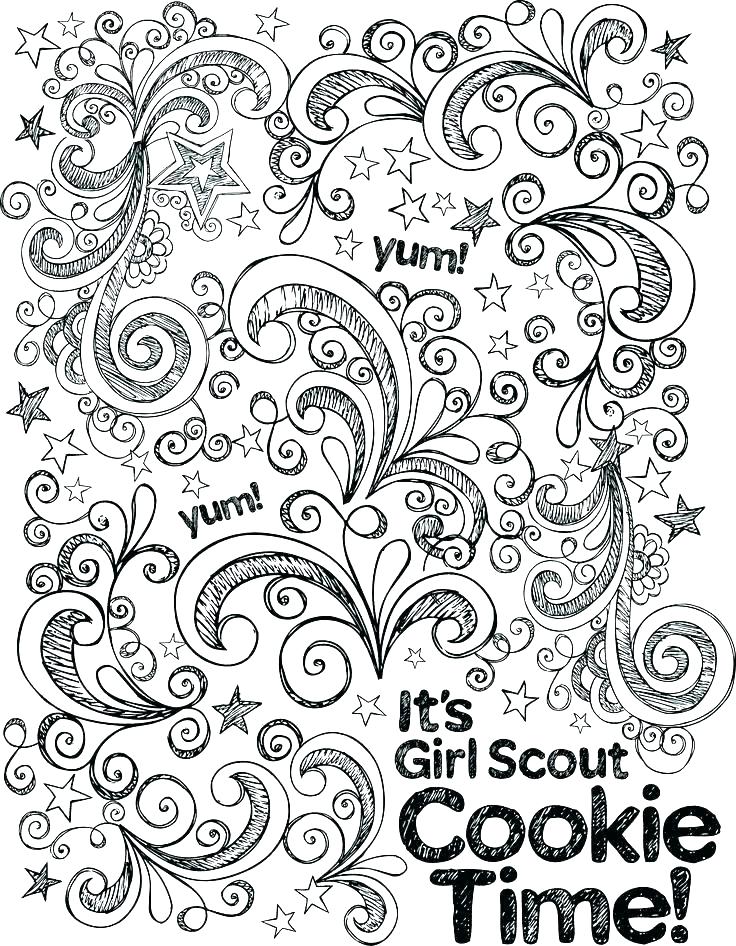 736x946 Girl Scout Coloring Page