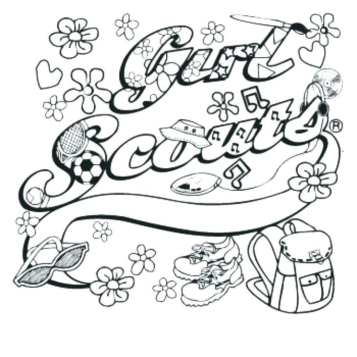 730x730 Coloring Pages For Girl Scouts Day Low Happy Birthday Coloring