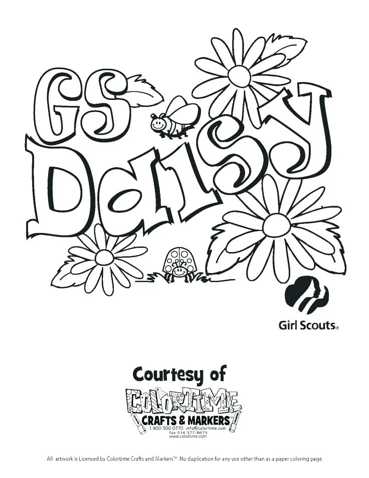 736x952 Daisy Coloring Pages Best Coloring Book Daisy Girl Scout Coloring