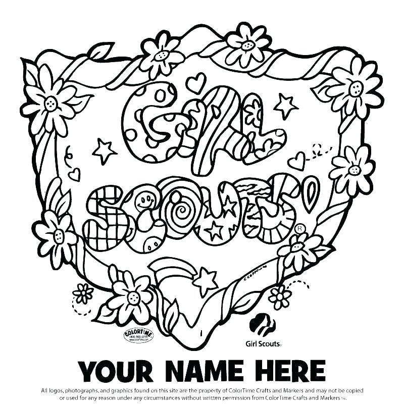 800x800 Daisy Petal Coloring Page Years Of Girl Scouts Coloring Pages