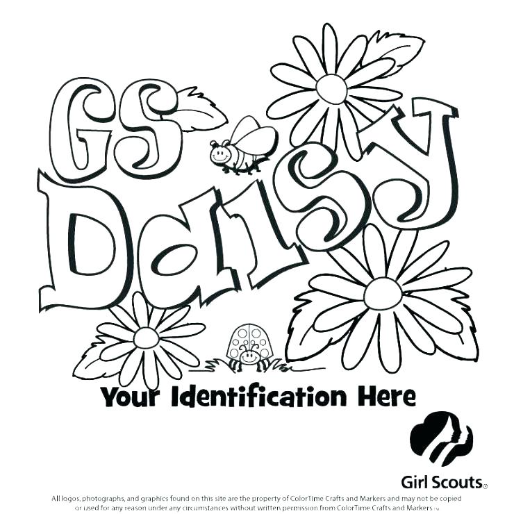 740x740 Free Printable Daisy Girl Scout Coloring Pages Org Travelsonline