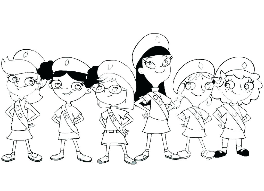 1024x741 Scout Coloring Pages Girl Scout Cookie Coloring Pages Girl Scouts