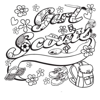 350x350 Scout Coloring Pages Girl Scouts Coloring Pages