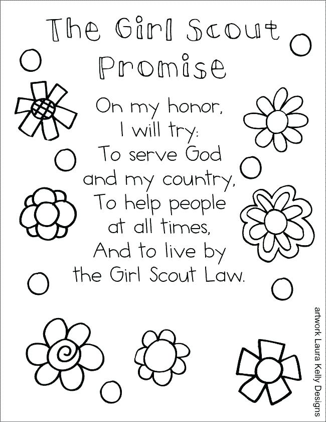 650x840 Brownie Girl Scouts Coloring Pages Printable Coloring Daisy Scout