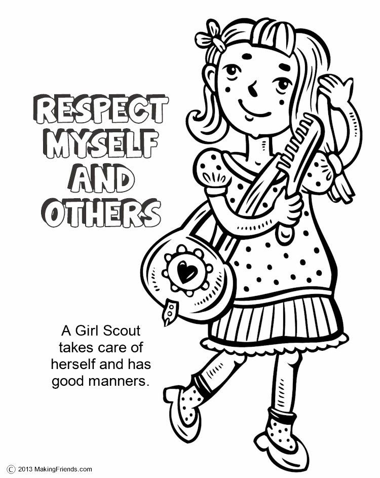 750x943 Daisy Girl Scout Promise Coloring Pages