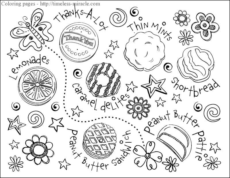 800x619 Girl Scout Cookie Coloring Sheets