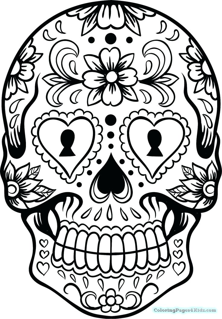 736x1056 Skull Coloring Pages Girl Sugar Skull Coloring Pages Sugar Skull
