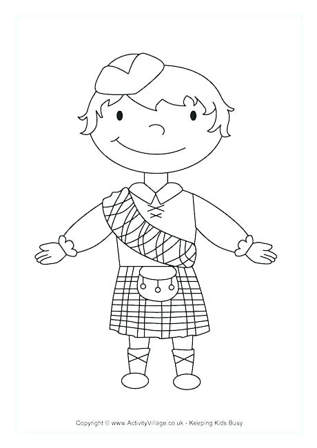 460x650 Coloring Page Of Boy