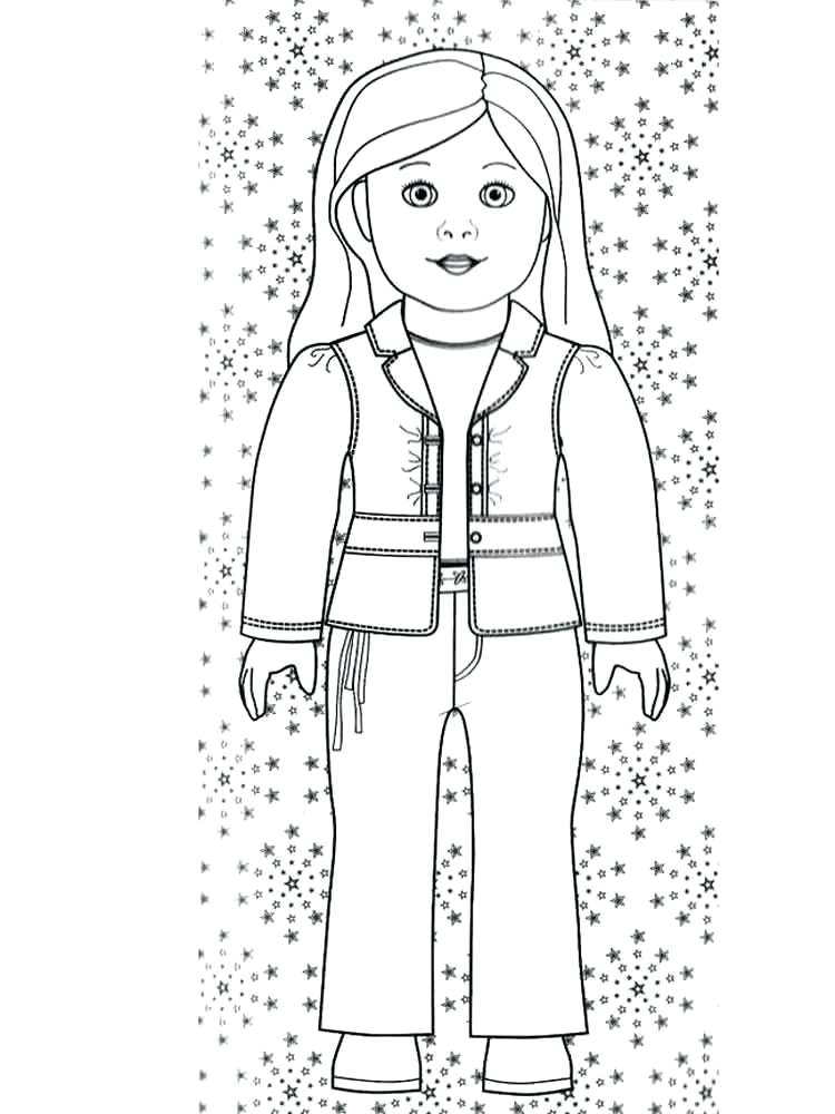 750x1000 Girl Doll Coloring Pages Free Printable Girl Cute Coloring