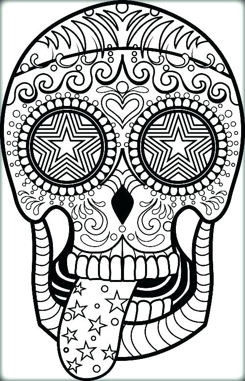 500x777 Sugar Skull Coloring Pages Printable Sugar Skull Coloring Pages