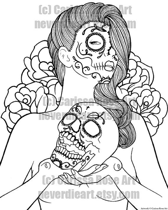 570x713 Digital Download Print Your Own Coloring Book Outline Page
