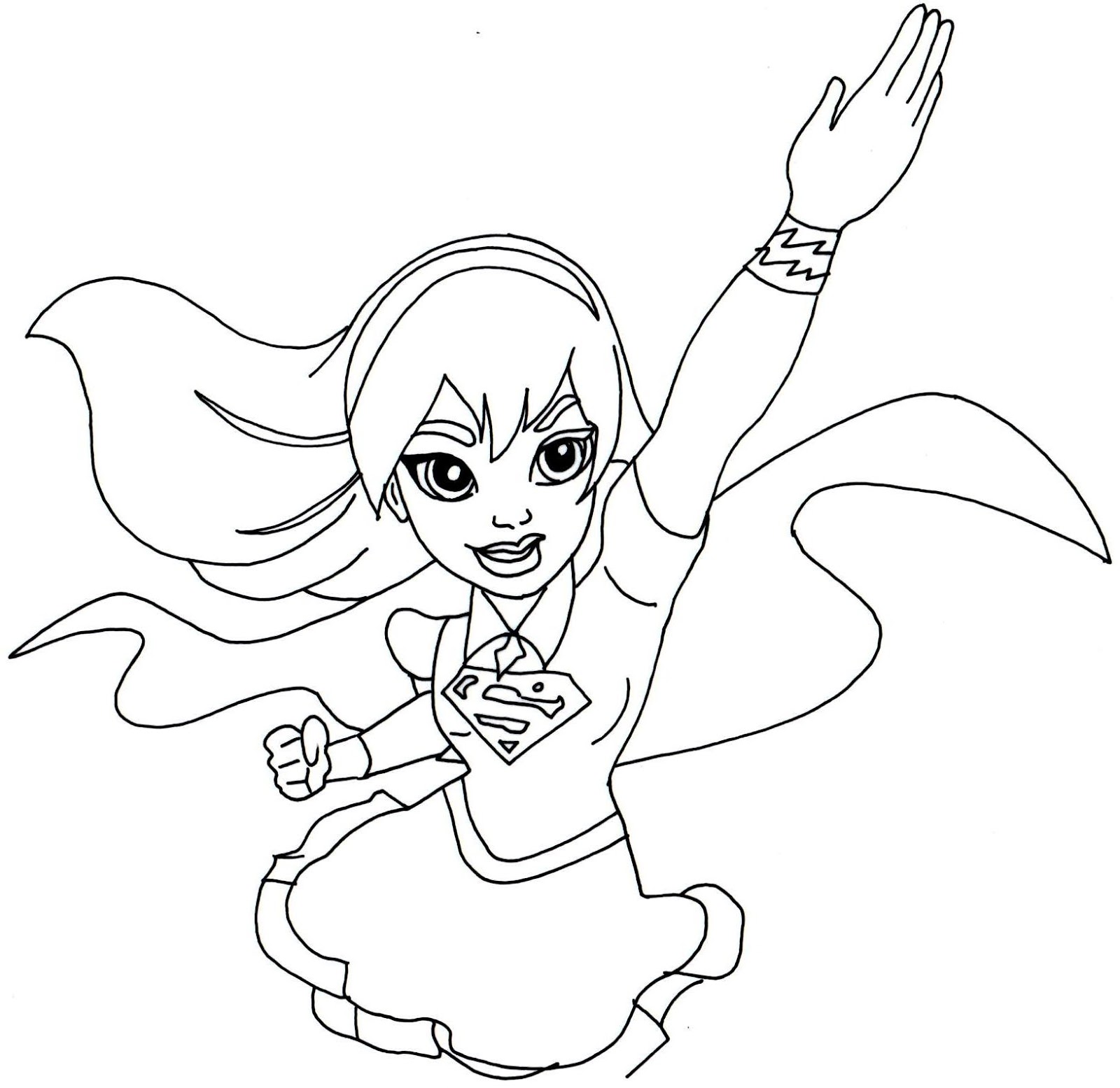 1600x1555 Girl Superhero Coloring Pages Newyork