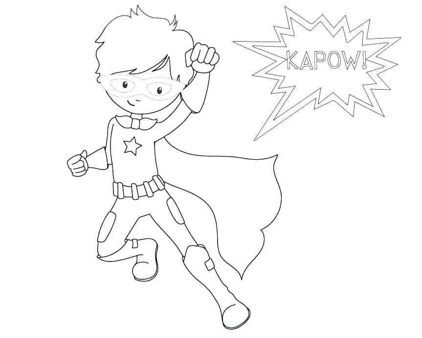 863x690 Superhero Coloring Pages Superhero Color Page Breathtaking