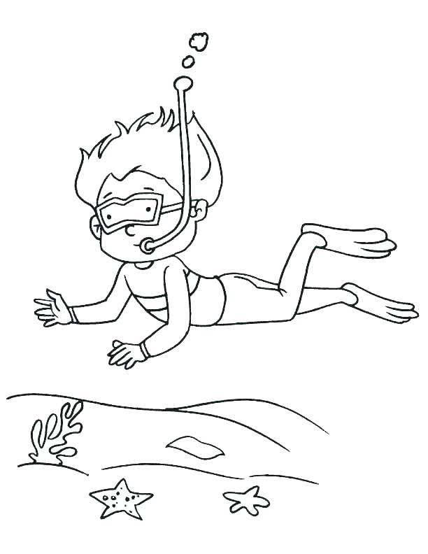 612x792 Swimming Coloring Page Girl And Swimming Coloring Sheet Swimming