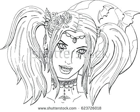 450x359 Girl Vampire Coloring Pages Top Rated Vampire Coloring Pages
