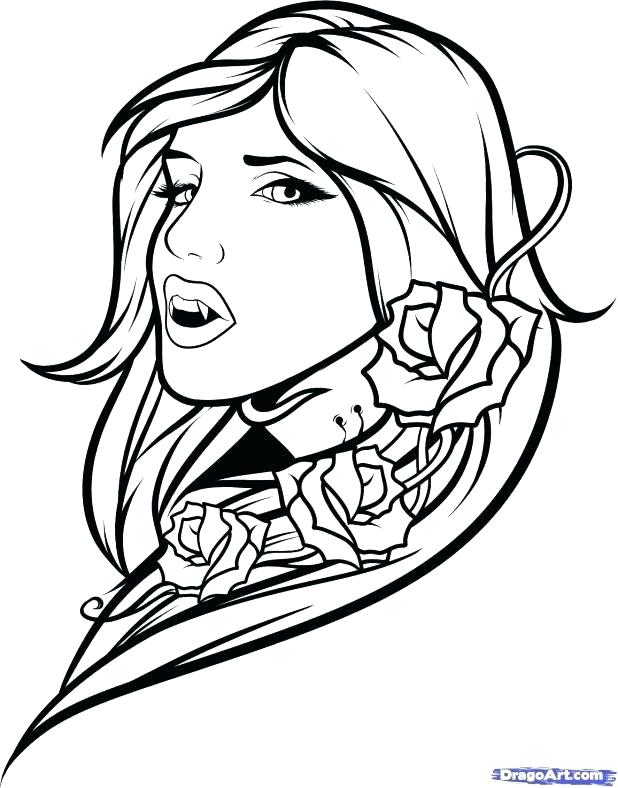 618x788 Vampire Coloring Sheet Vampire Bat Coloring Page Girl Vampire