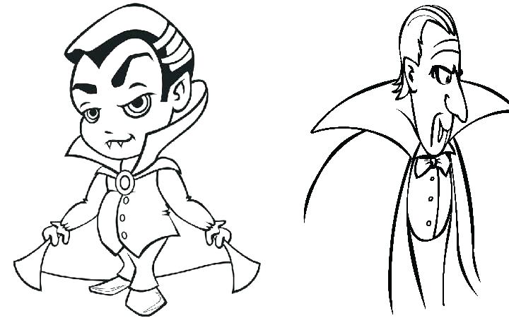 720x450 Girl Vampire Coloring Pages