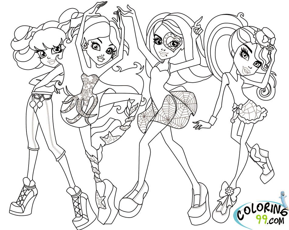 950x757 Free Monster High Books Trend Coloring Pages For Girls Monster